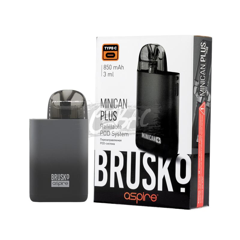 POD Система BRUSKo Minican Plus Черный с Серым 850mAh