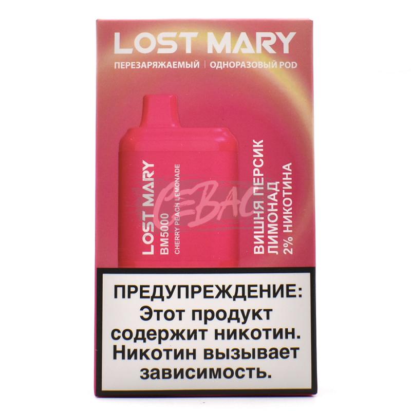 Электронная сигарета LOST MARY BM5000 Вишня Персик Лимонад