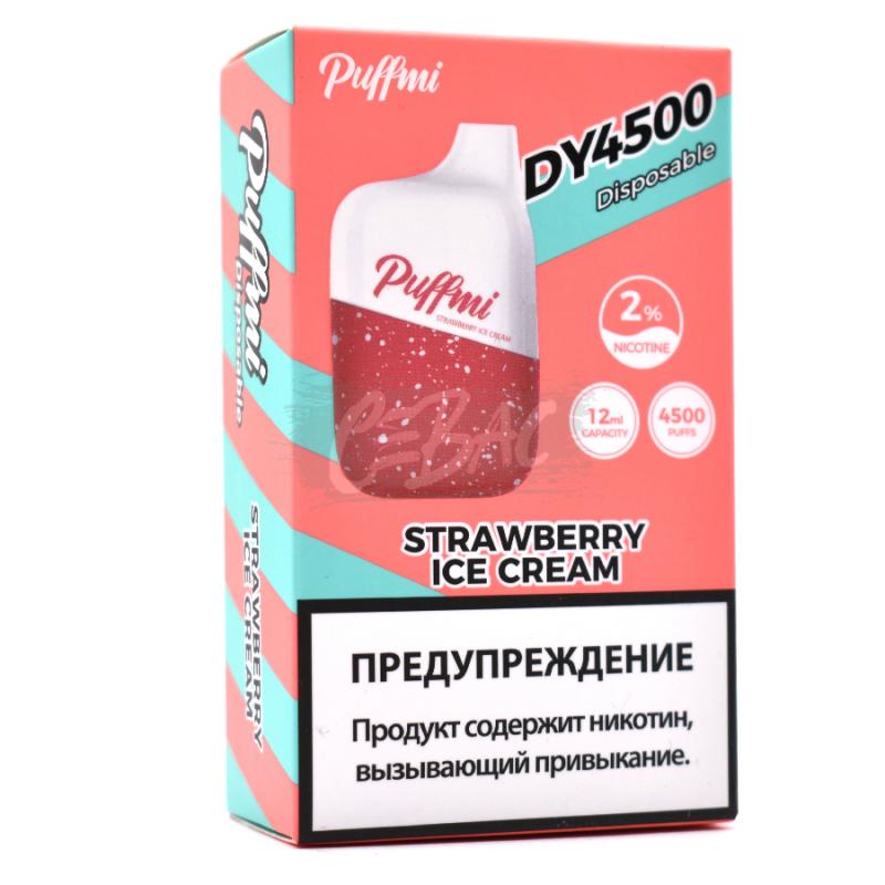 Электронная сигарета Puffmi DY 4500 Strawberry Icecream (Клубничное мороженое)