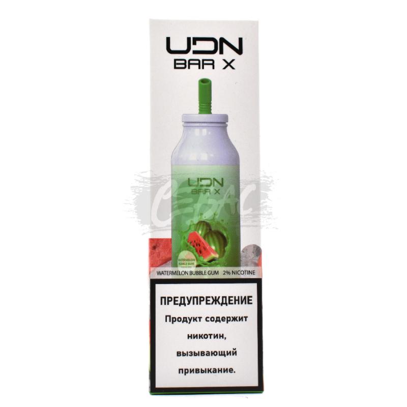 Электронная сигарета UDN BAR X 7000 Watermelon Bubble gum (Арубзный баблгам)