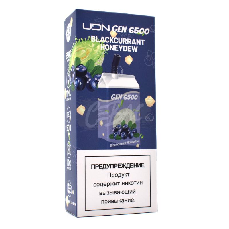Электронная сигарета UDN GEN V2 6500 Blackcurrant Honeydew (Черная смородина с дыней)