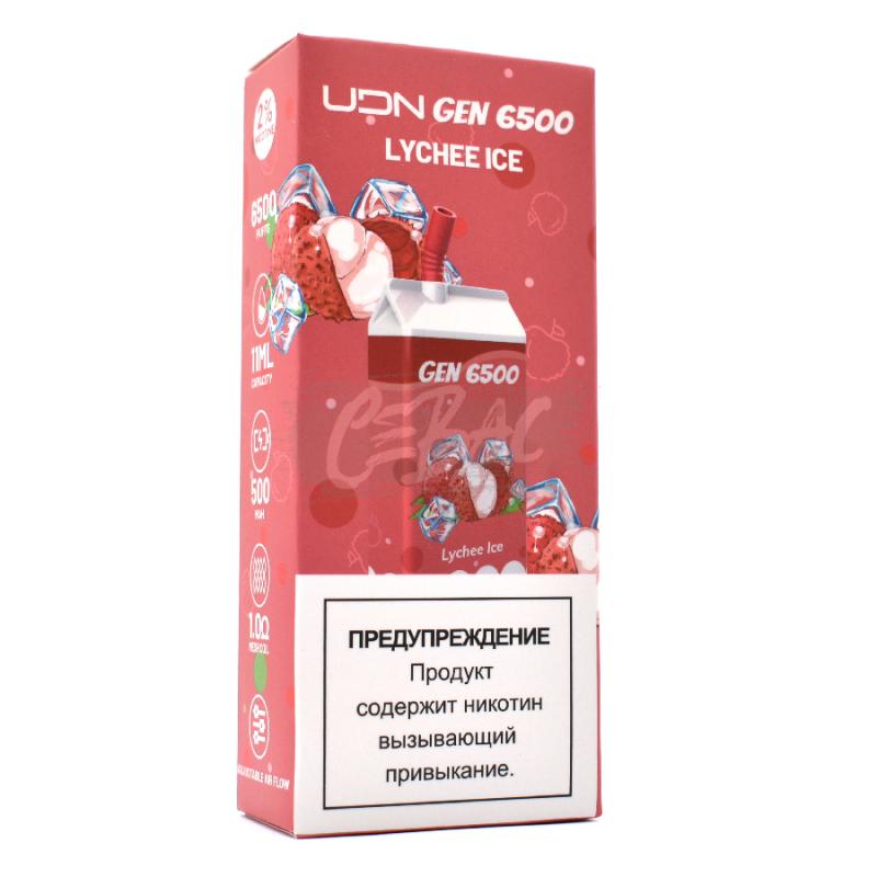 Электронная сигарета UDN GEN V2 6500 Lychee ice (Личи со льдом)