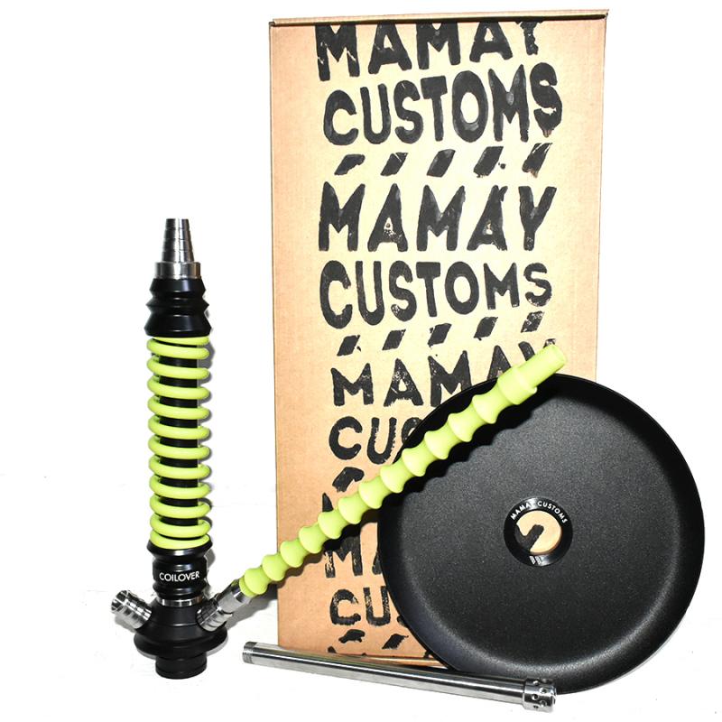 Кальян MAMAY Customs Coilovers Mini (Мамай Койловерс Мини) Черный с желтым