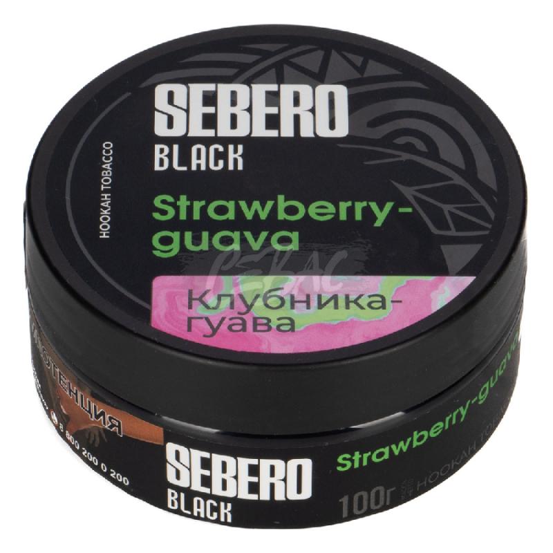 Табак SEBERO BLACK Strawberry Guava - Клубника Гуава 100гр