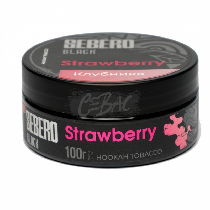 Табак SEBERO BLACK Strawberry - Клубника 100гр