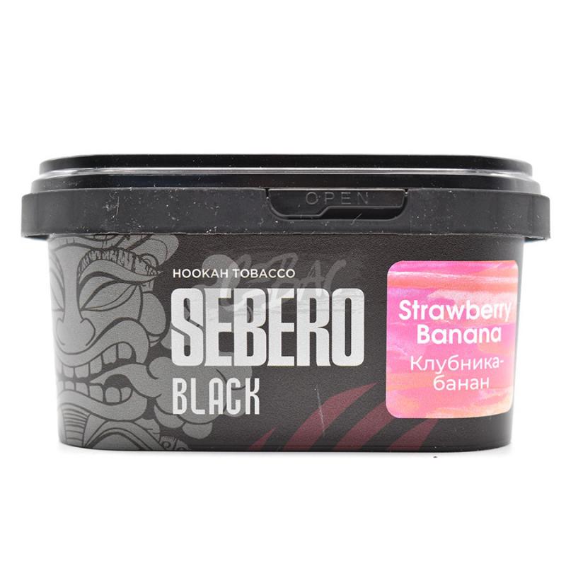 Табак SEBERO BLACK Strawberry Banana - Клубника с Бананом 200гр