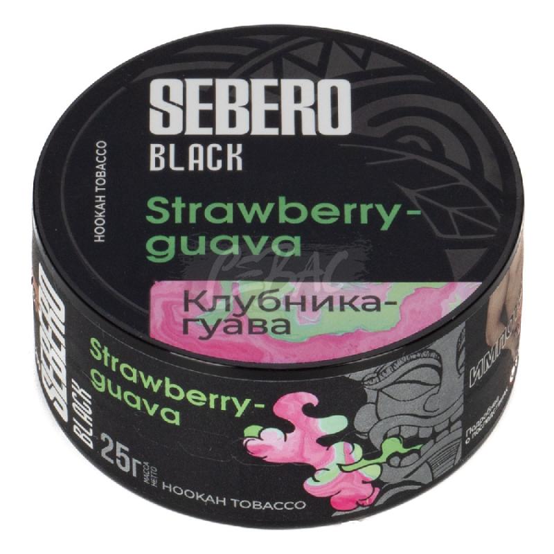 Табак SEBERO BLACK Strawberry Guava - Клубника Гуава 25гр