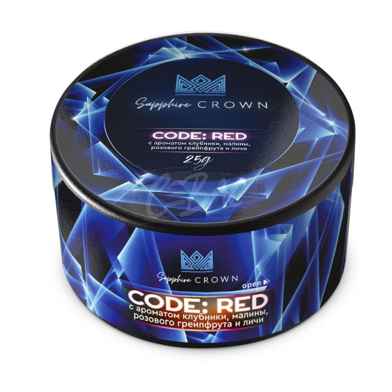 Табак для кальяна Sapphire Crown Code Red –  Грейпфрут, малина, клубника и личи 25гр