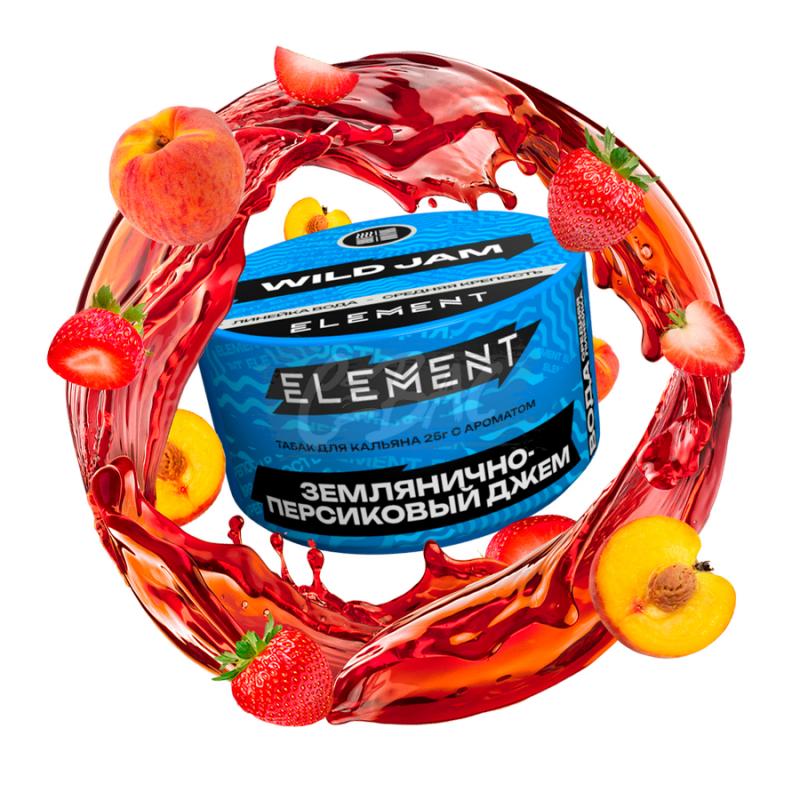 Табак ELEMENT Вода - Wild Jam - Землянично-персиковый джем  25гр