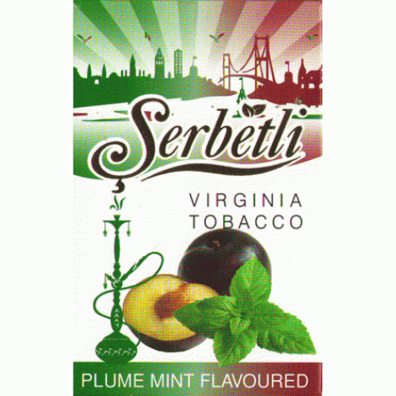 Serbetli Plume Mint - Слива с мятой 50гр на сайте Севас.рф